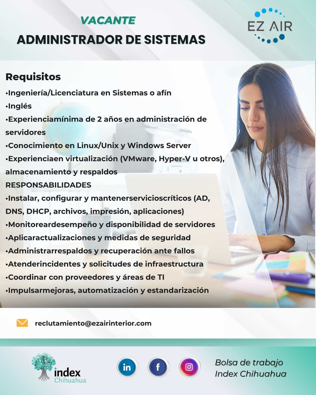 VACANTES CHIHUAHUA - CHIHUAHUA - MAQUILA - CUSTOMS IMMEX